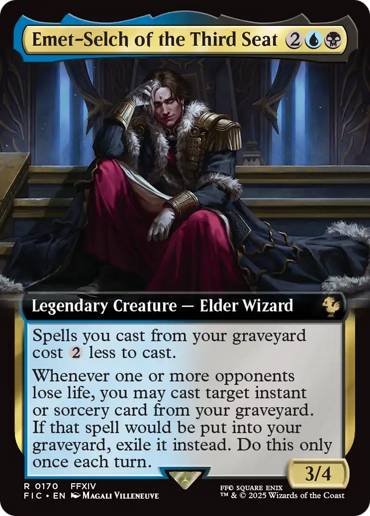 Emet-Selch of the Third Seat (Extended Art) [FINAL FANTASY Commander] | Fandemonia Ltd