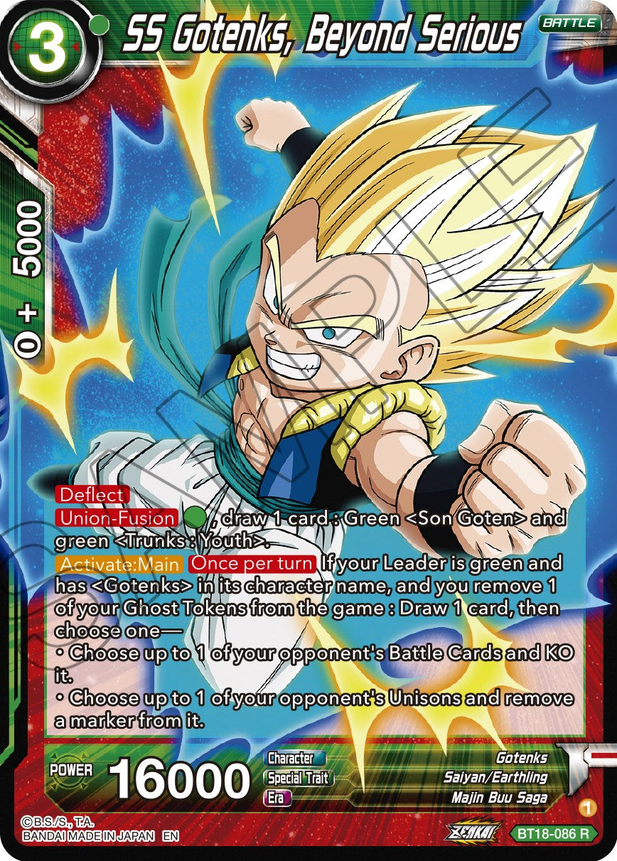 SS Gotenks, Beyond Serious (BT18-086) [Dawn of the Z-Legends] | Fandemonia Ltd