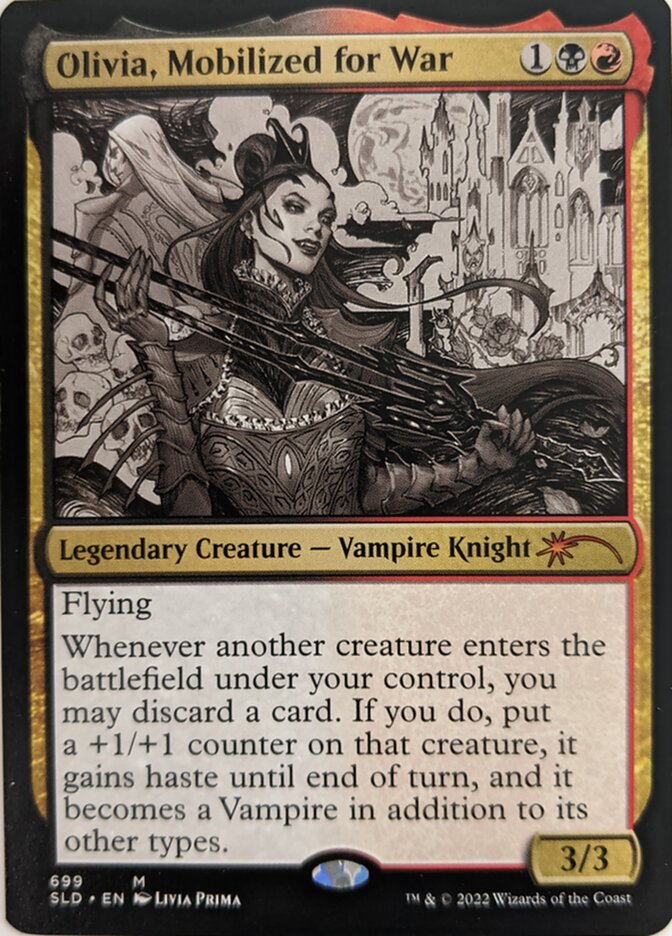 Olivia, Mobilized for War (Sketch) [Secret Lair Drop Promos] | Fandemonia Ltd