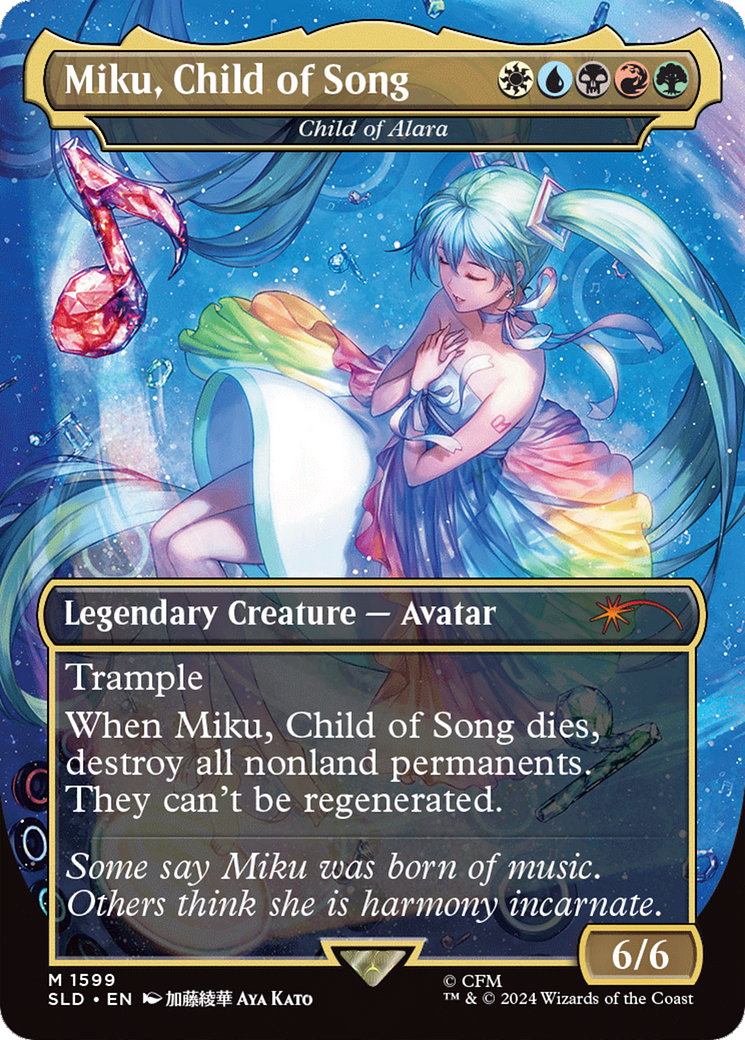 Miku, Child of Song - Child of Alara (Rainbow Foil) [Secret Lair Drop Series] | Fandemonia Ltd