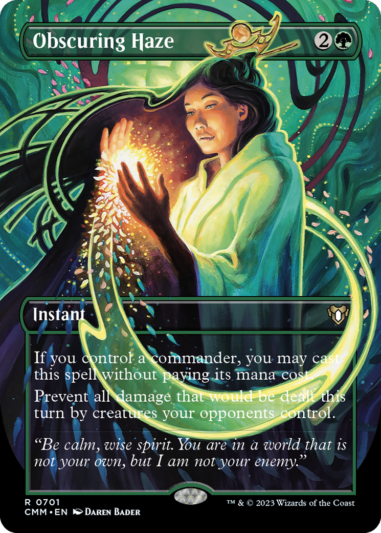 Obscuring Haze (Borderless Alternate Art) [Commander Masters] | Fandemonia Ltd