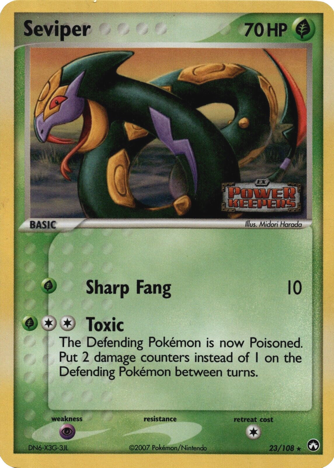 Seviper (23/108) (Stamped) [EX: Power Keepers] | Fandemonia Ltd