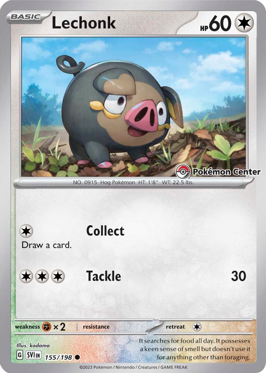 Lechonk (155/198) (Pokemon Center Exclusive) [Scarlet & Violet: Base Set] | Fandemonia Ltd