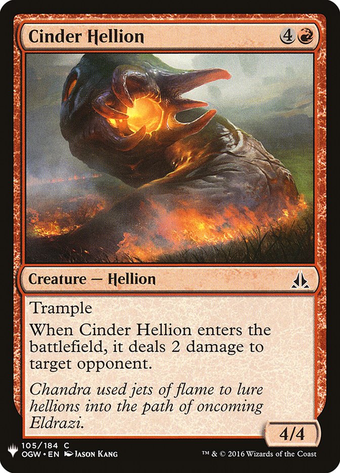 Cinder Hellion [Mystery Booster] | Fandemonia Ltd