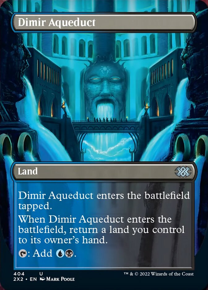 Dimir Aqueduct (Borderless Alternate Art) [Double Masters 2022] | Fandemonia Ltd