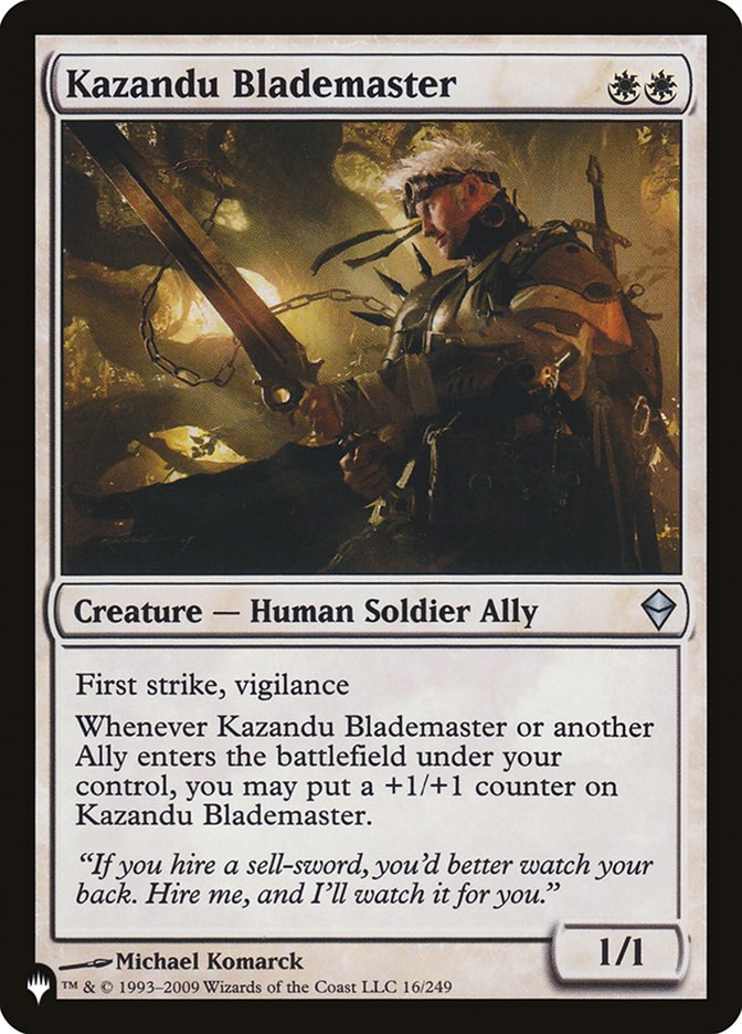 Kazandu Blademaster [The List] | Fandemonia Ltd