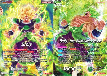 Broly // Broly, the Awakened Demon (BT11-002) [Vermilion Bloodline 2nd Edition] | Fandemonia Ltd
