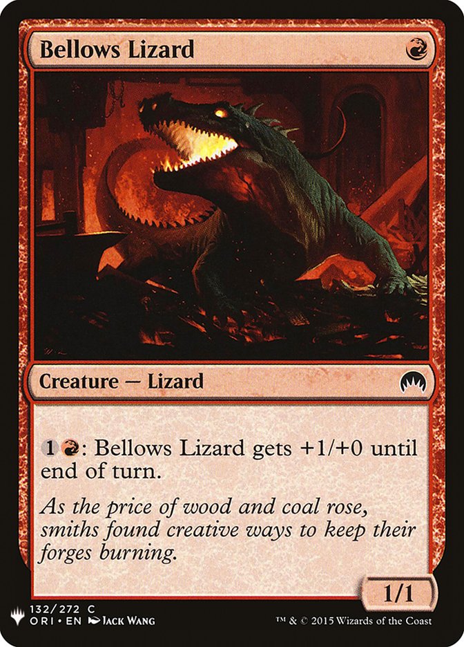 Bellows Lizard [Mystery Booster] | Fandemonia Ltd