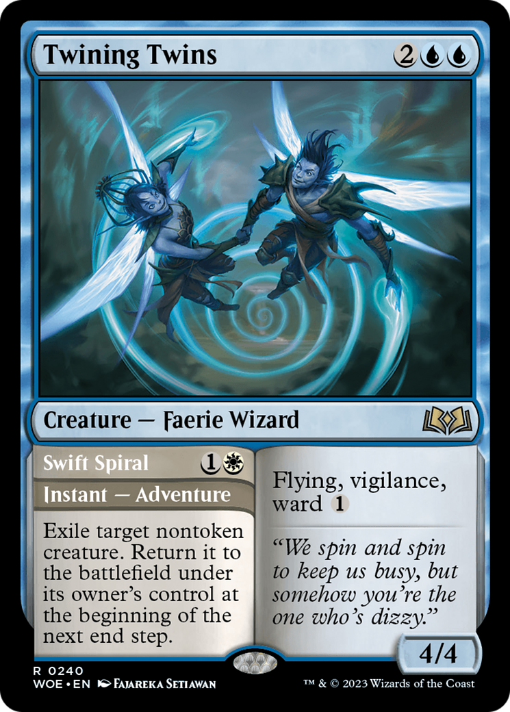 Twining Twins // Swift Spiral [Wilds of Eldraine] | Fandemonia Ltd