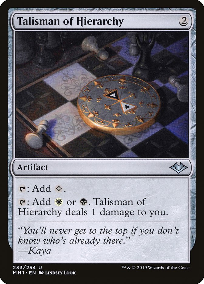 Talisman of Hierarchy [Modern Horizons] | Fandemonia Ltd