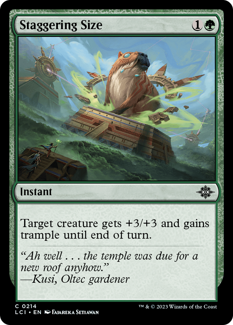 Staggering Size [The Lost Caverns of Ixalan] | Fandemonia Ltd