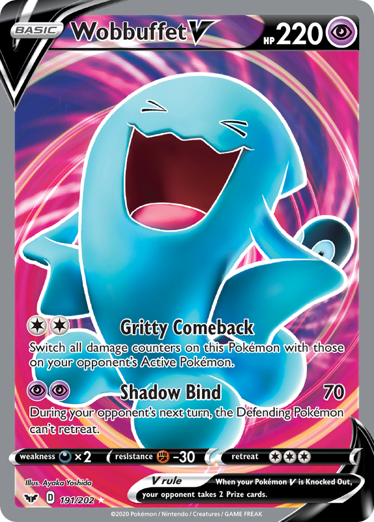 Wobbuffet V (191/202) [Sword & Shield: Base Set] | Fandemonia Ltd