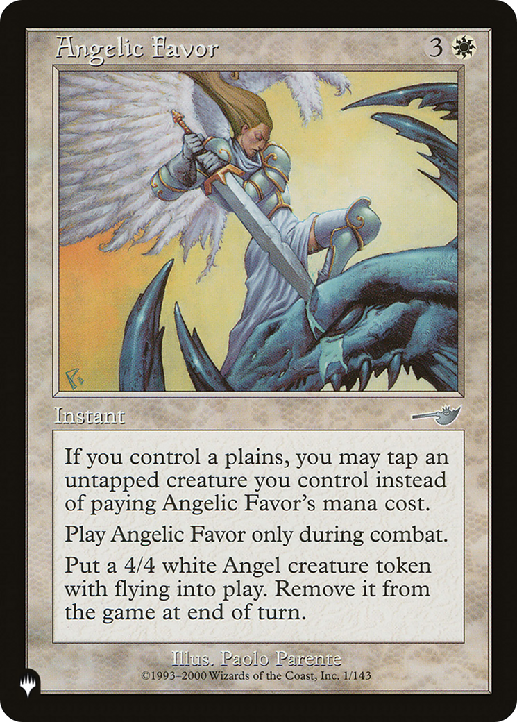 Angelic Favor [The List] | Fandemonia Ltd