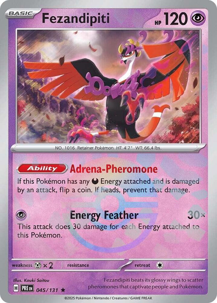 Fezandipiti (045/131) (Poke Ball Pattern) [Scarlet & Violet: Prismatic Evolutions] | Fandemonia Ltd