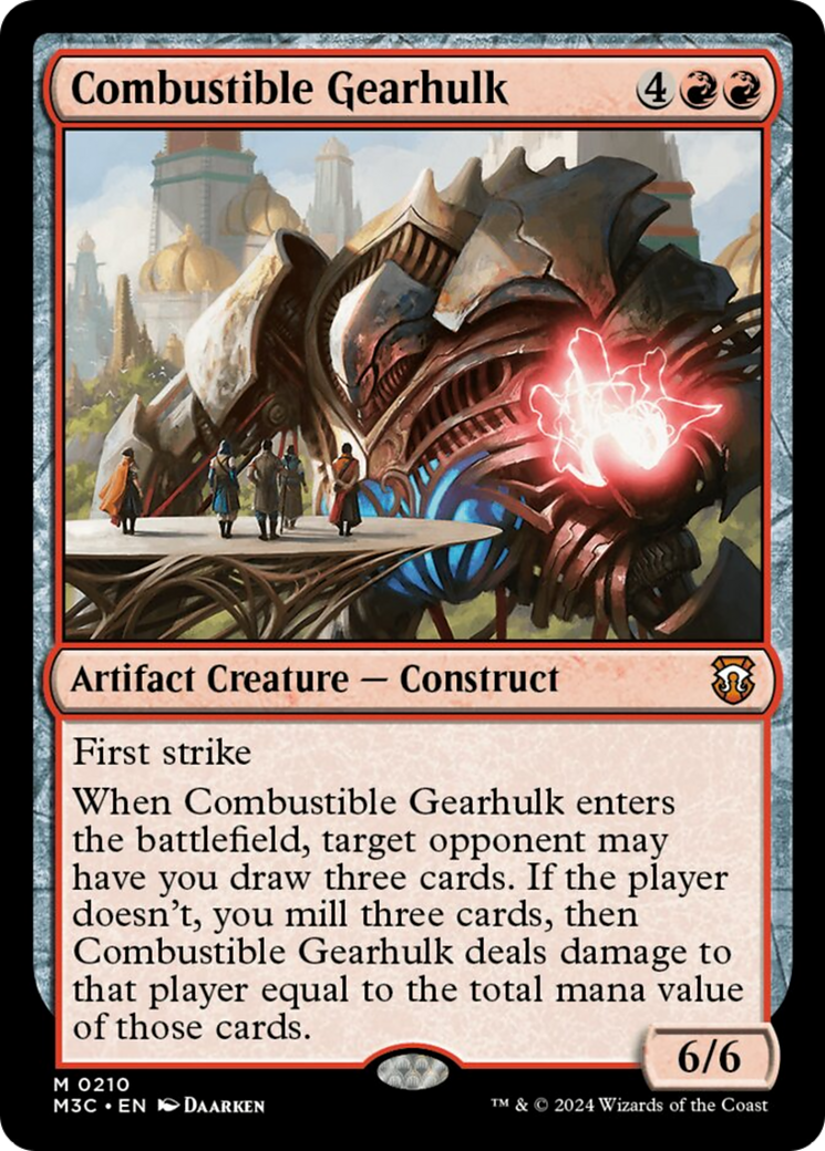 Combustible Gearhulk [Modern Horizons 3 Commander] | Fandemonia Ltd