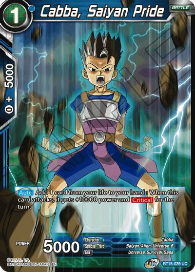 Cabba, Saiyan Pride (BT15-039) [Saiyan Showdown] | Fandemonia Ltd