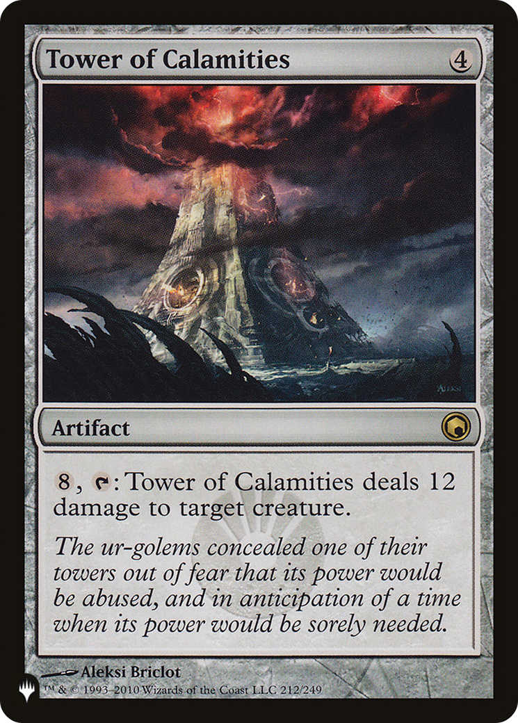 Tower of Calamities [The List] | Fandemonia Ltd