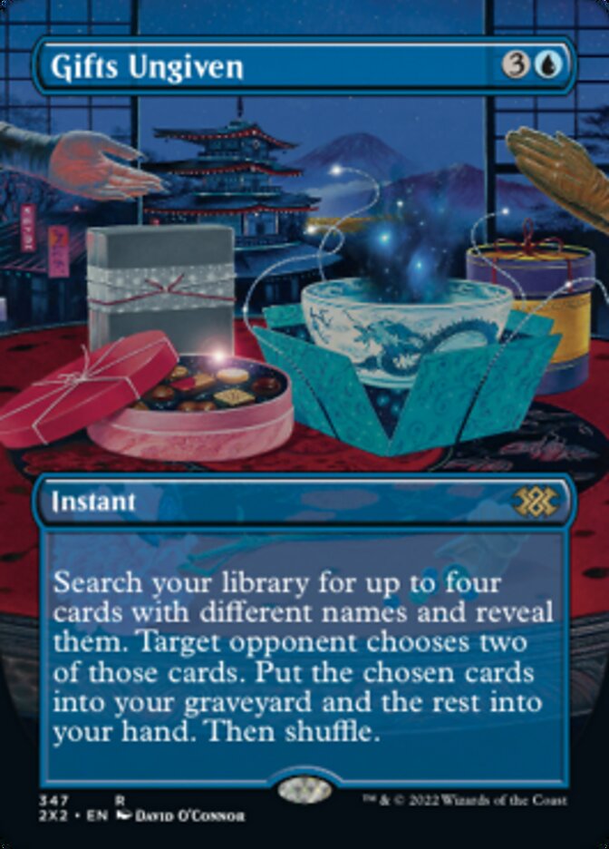 Gifts Ungiven (Borderless Alternate Art) [Double Masters 2022] | Fandemonia Ltd