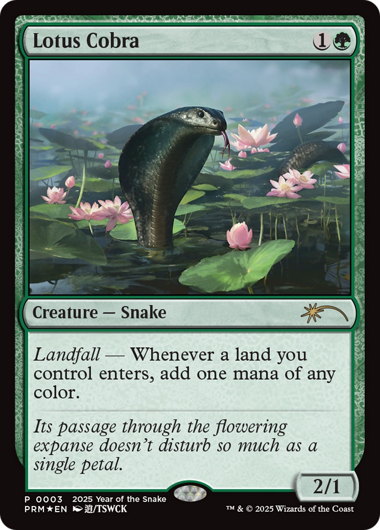 Lotus Cobra (Year of the Snake 2025) [Standard Showdown Promos] | Fandemonia Ltd