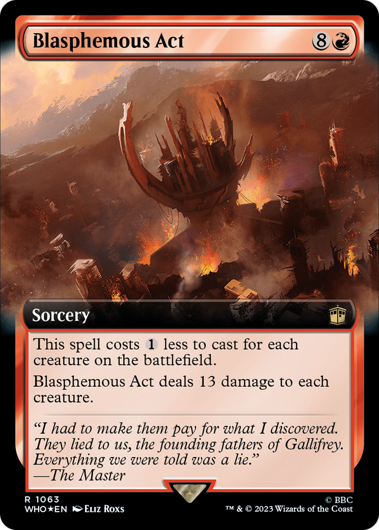 Blasphemous Act (Extended Art) (Surge Foil) [Doctor Who] | Fandemonia Ltd