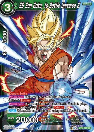 SS Son Goku, to Battle Universe 6 (BT16-051) [Realm of the Gods] | Fandemonia Ltd