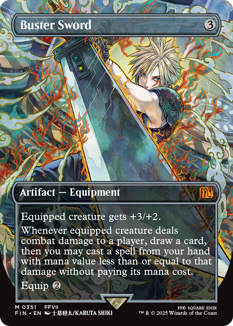 Buster Sword (Borderless) [FINAL FANTASY] | Fandemonia Ltd