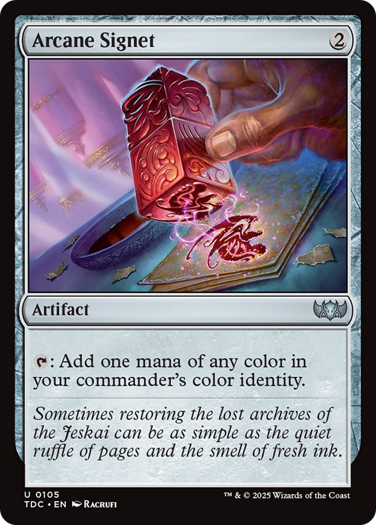 Arcane Signet [Tarkir: Dragonstorm Commander] | Fandemonia Ltd