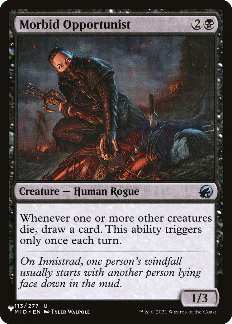 Morbid Opportunist [The List] | Fandemonia Ltd