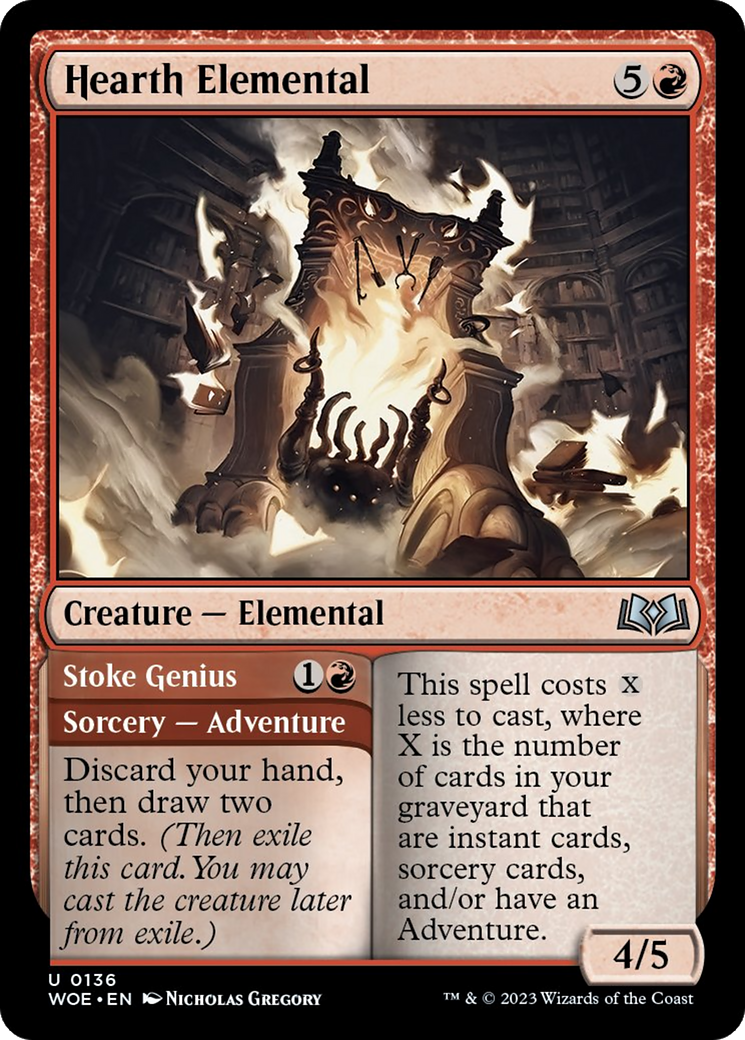 Hearth Elemental // Stoke Genius [Wilds of Eldraine] | Fandemonia Ltd