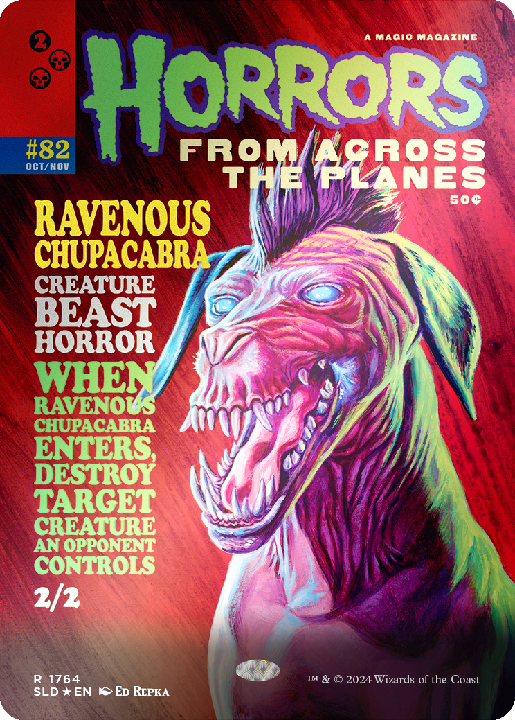 Ravenous Chupacabra (1764) (Rainbow Foil) [Secret Lair Drop Series] | Fandemonia Ltd