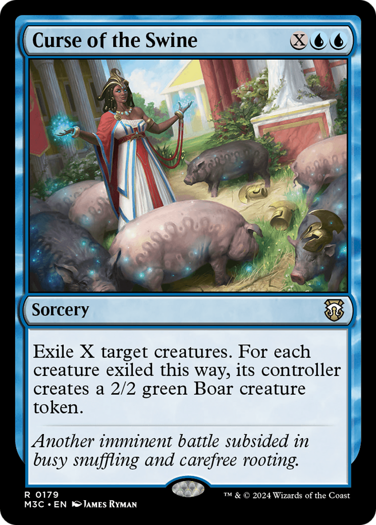 Curse of the Swine (Ripple Foil) [Modern Horizons 3 Commander] | Fandemonia Ltd