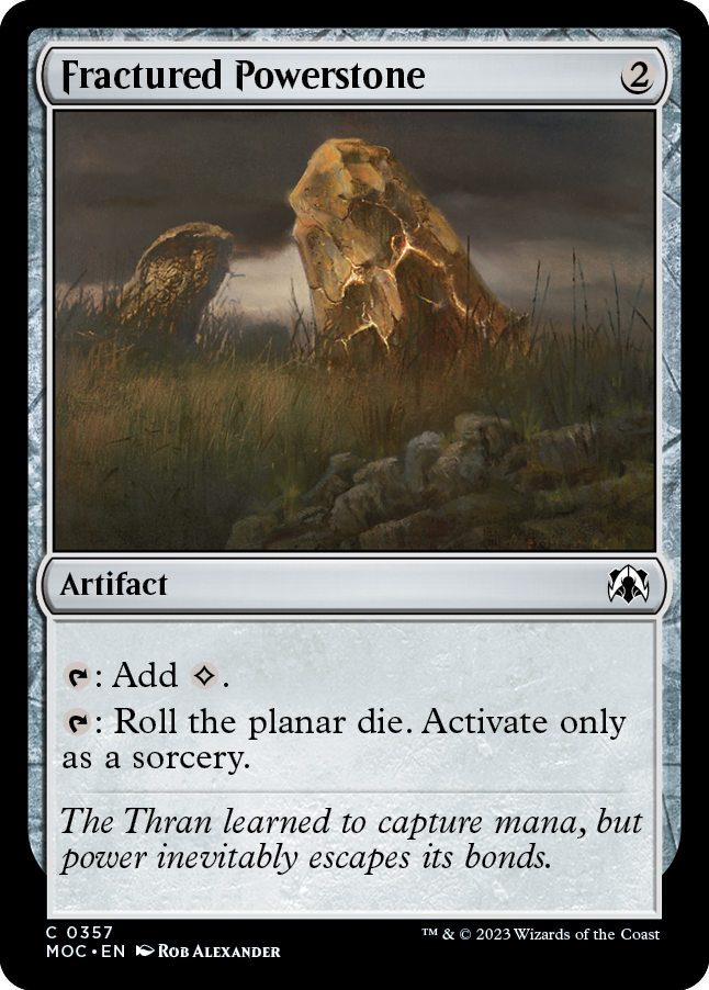Fractured Powerstone [March of the Machine Commander] | Fandemonia Ltd