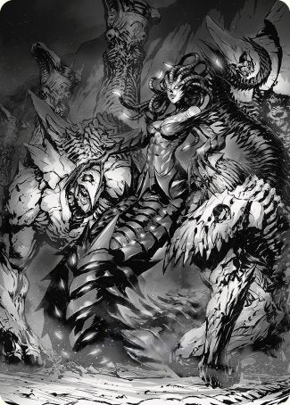Vraska, Betrayal's Sting Art Card [Phyrexia: All Will Be One Art Series] | Fandemonia Ltd