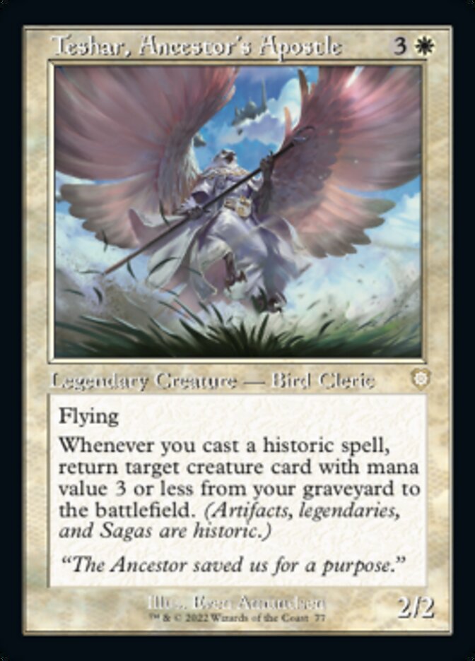 Teshar, Ancestor's Apostle (Retro) [The Brothers' War Commander] | Fandemonia Ltd