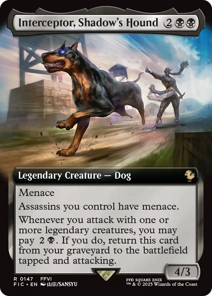 Interceptor, Shadow's Hound (Extended Art) [FINAL FANTASY Commander] | Fandemonia Ltd
