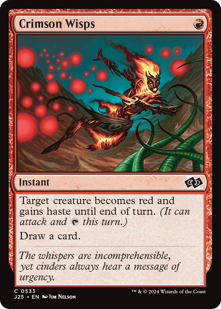 Crimson Wisps [Foundations Jumpstart] | Fandemonia Ltd