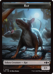 Human // Rat Double-Sided Token [Tarkir: Dragonstorm Commander Tokens] | Fandemonia Ltd