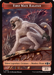 First Mate Ragavan // Treasure Double-Sided Token [Tarkir: Dragonstorm Commander Tokens] | Fandemonia Ltd