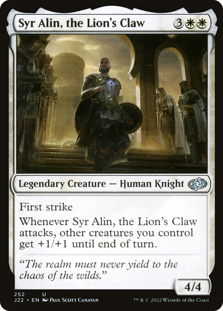 Syr Alin, the Lion's Claw [Jumpstart 2022] | Fandemonia Ltd