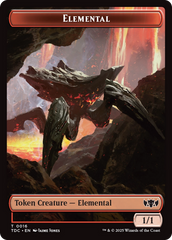 Elemental (0016) // Gold Double-Sided Token [Tarkir: Dragonstorm Commander Tokens] | Fandemonia Ltd
