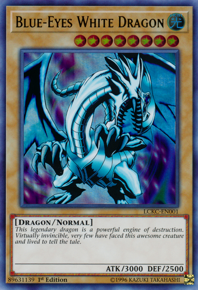 Blue-Eyes White Dragon (Version 1) [LCKC-EN001] Ultra Rare | Fandemonia Ltd