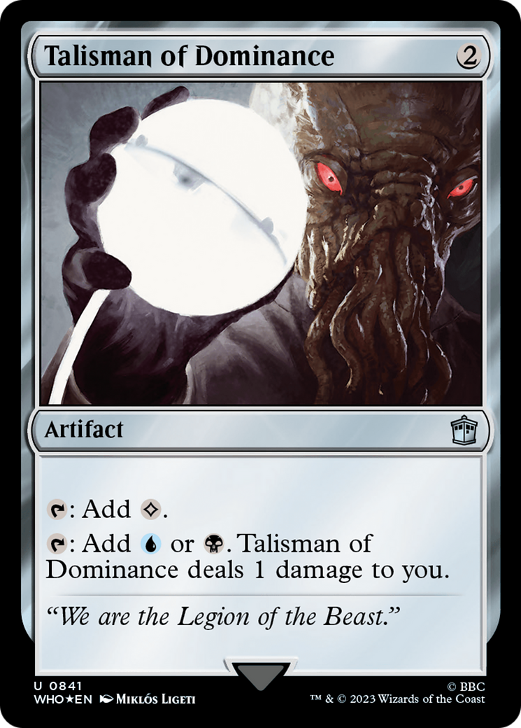 Talisman of Dominance (Surge Foil) [Doctor Who] | Fandemonia Ltd