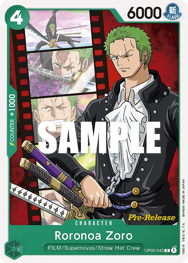 Roronoa Zoro [Paramount War Pre-Release Cards] | Fandemonia Ltd