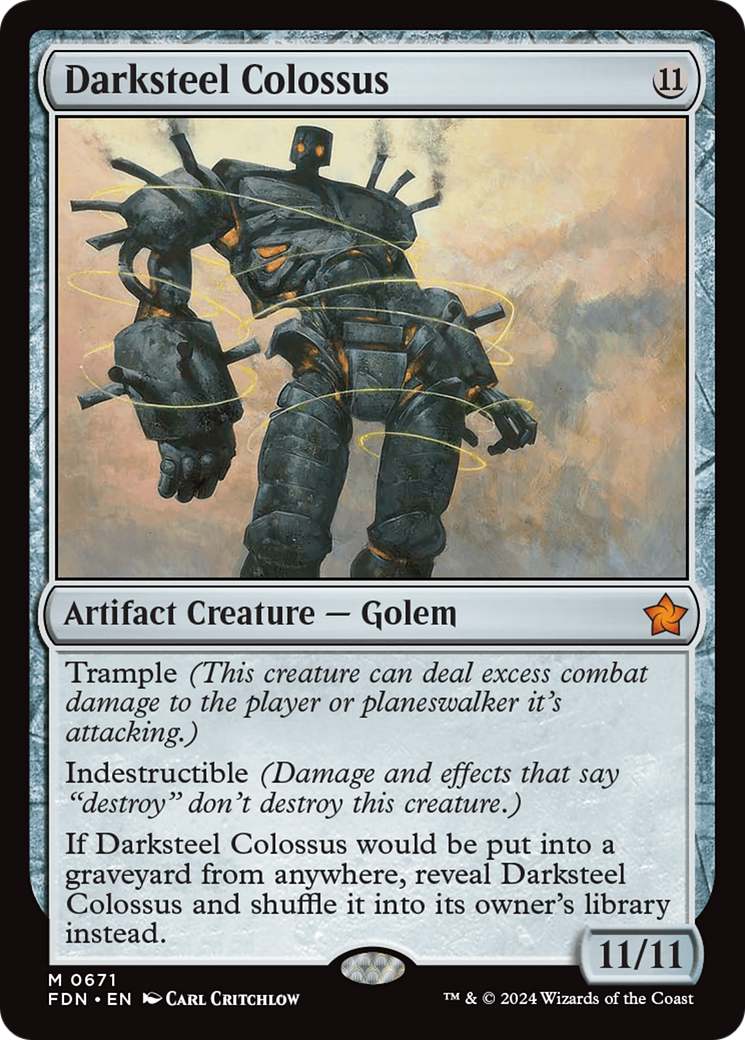 Darksteel Colossus [Foundations] | Fandemonia Ltd