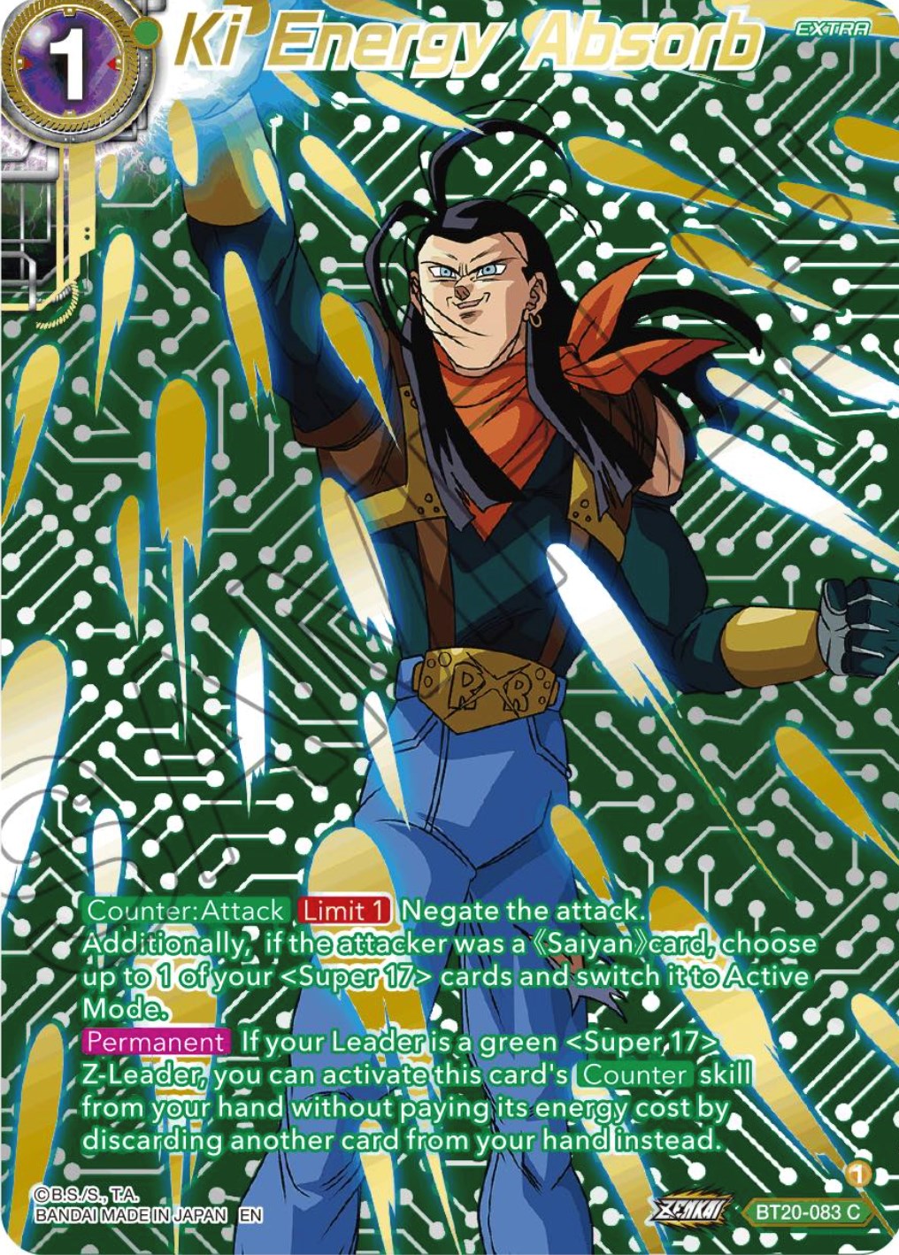 Ki Energy Absorb (Gold-Stamped) (BT20-083) [Power Absorbed] | Fandemonia Ltd