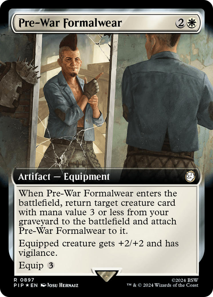 Pre-War Formalwear (Extended Art) (Surge Foil) [Fallout] | Fandemonia Ltd
