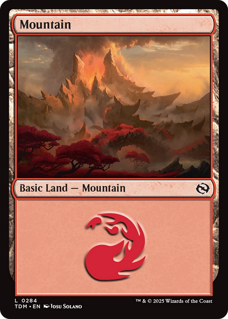 Mountain (0284) [Tarkir: Dragonstorm] | Fandemonia Ltd