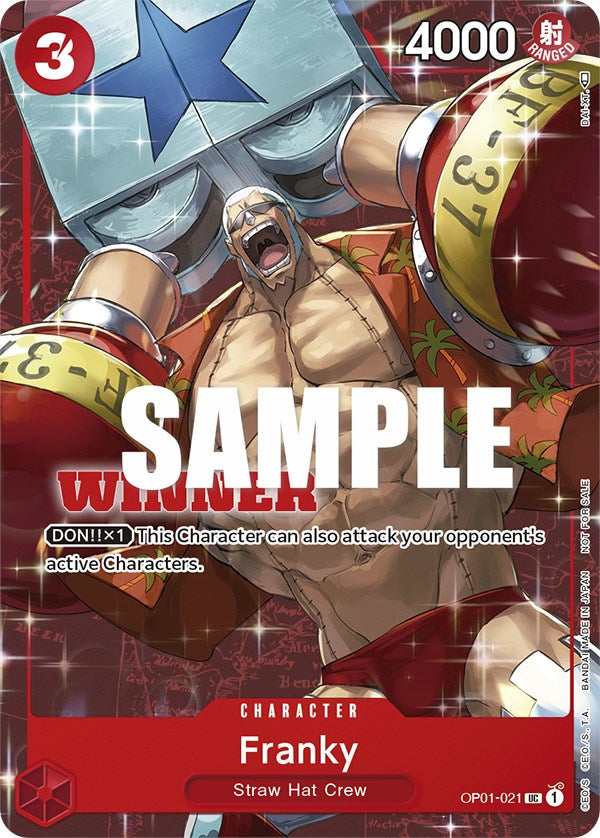 Franky (Tournament Pack Vol. 2) [Winner] [One Piece Promotion Cards] | Fandemonia Ltd