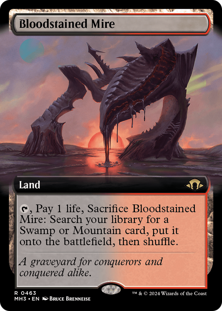 Bloodstained Mire (Extended Art) [Modern Horizons 3] | Fandemonia Ltd