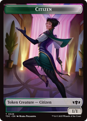 Eldrazi // Citizen Double-Sided Token [Tarkir: Dragonstorm Commander Tokens] | Fandemonia Ltd